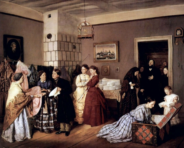 "Приданое", 1873, 73×66 см