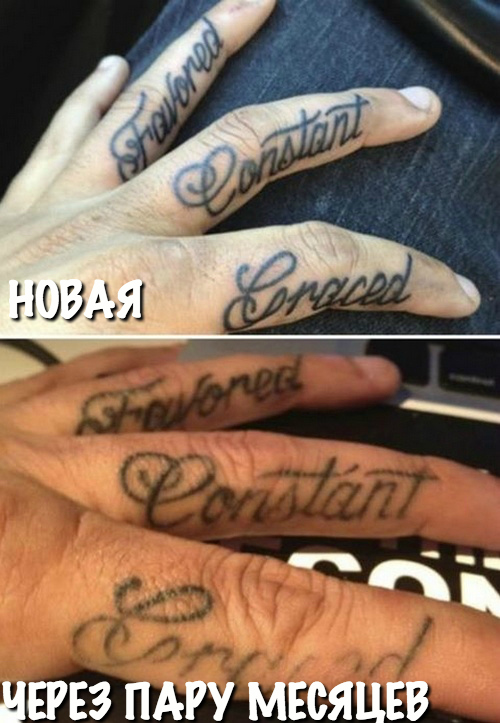 Было — стало: как стареют татуировки