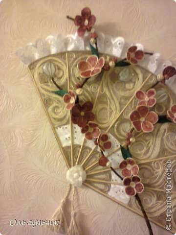 Мастер-класс Поделка изделие Моделирование конструирование Филигранный веер МК Проволока Шпагат фото 45