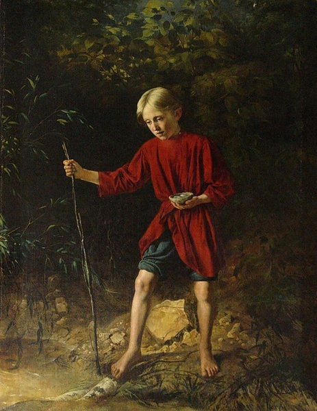 "Мальчик с птичьим гнездом", 1856, 179×124 см