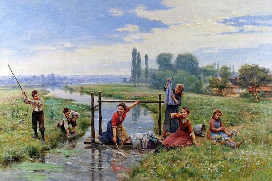 Художник Cesar Pattein (1850 – 1931). Счастливая сельская жизнь