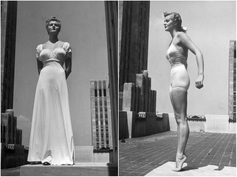 Вот как выглядела идеальная женская фигура в 1930-ых годах Джун Кокс, внешность, журнал Life, идеально, красота, модель, фигура