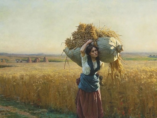 Художник Cesar Pattein (1850 – 1931). Счастливая сельская жизнь