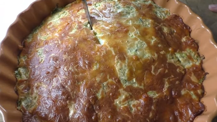 Заливной пирог с кабачком и капустой Пирог, Заливной пирог, Вкусно, Другая кухня, Рецепт, Приготовление, Тесто без дрожжей, Видео, Длиннопост, Кулинария