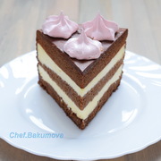 Шоколадный торт с апельсиновым кремом. Пошаговое исполнение + видео.