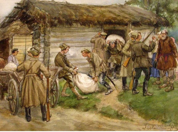 Продразверстка (реквизиция). Автор: Иван Владимиров. Продразверстка (реквизиция). Автор: Иван Владимиров.