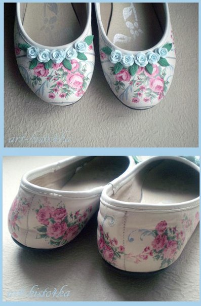 Обновляем потертые балетки