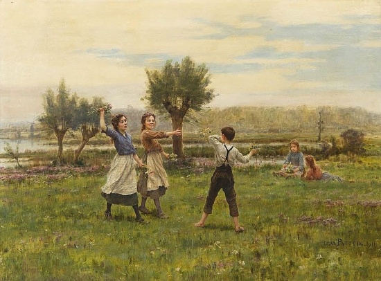 Художник Cesar Pattein (1850 – 1931). Счастливая сельская жизнь