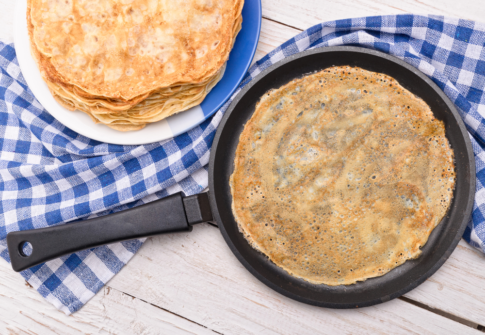 блины с дырочками