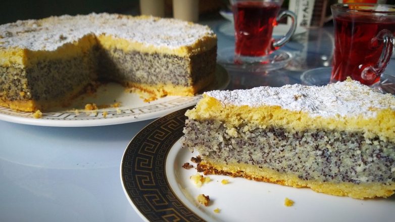 Немецкий маковый пирог с творогом и манкой Очень вкусный красивый и простой рецепт