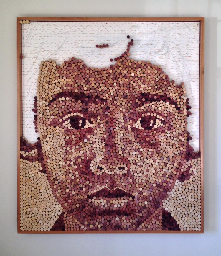 Портреты из винных пробок от Скотт Гандерсен Scott Gundersen