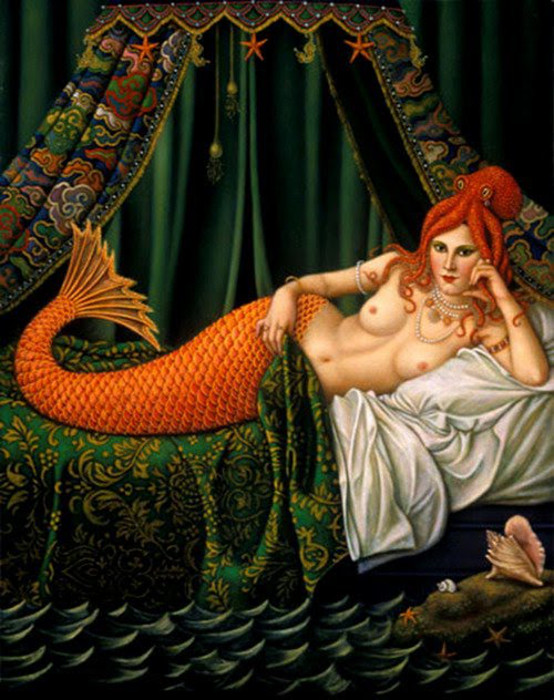 Русалка в покоях. Автор: Colette Calascione. Русалка в покоях. Автор: Colette Calascione.