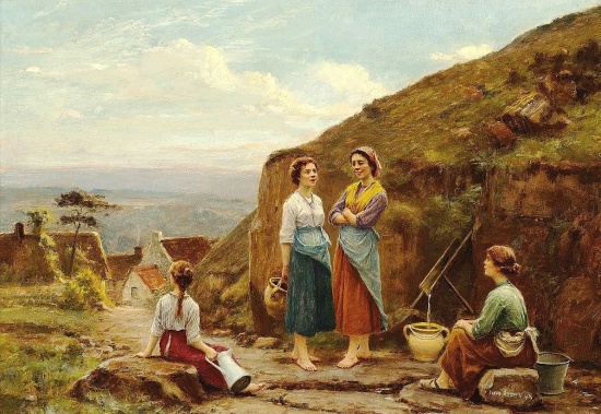 Художник Cesar Pattein (1850 – 1931). Счастливая сельская жизнь
