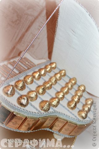 Мастер-класс Свит-дизайн 23 февраля 8 марта День рождения Свадьба Моделирование конструирование СВАДЕБНЫЙ РОЯЛЬ + МК Бумага гофрированная Продукты пищевые фото 9