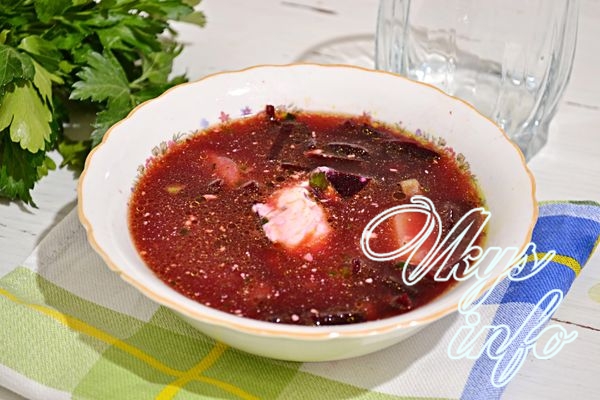 рецепт Свекольник как в детском саду