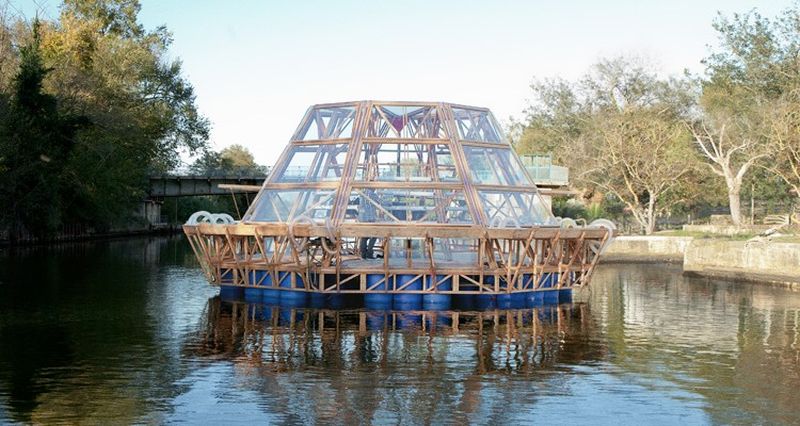 Ультрасовременная плавучая теплица Jellyfish Barge