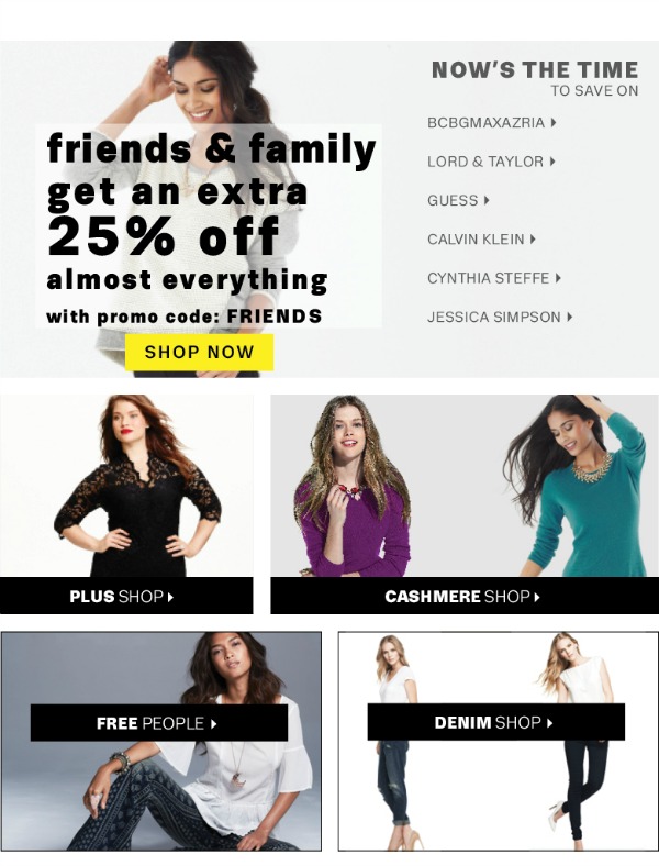 Lord and Taylor FF Sale OCT 2013