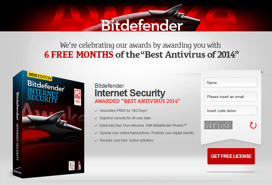 Bitdefender Internet Security на 6 месяцев бесплатно