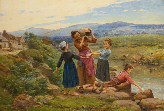 Художник Cesar Pattein (1850 – 1931). Счастливая сельская жизнь