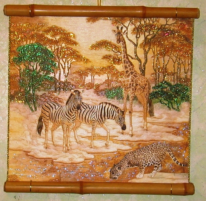 Картина из бамбука Картина из бамбука