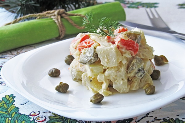 Картофельный салат по-чешски Рецепт картофельного салата по-чешски