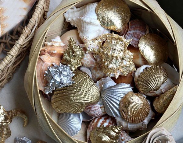 Ракушки в позолоте