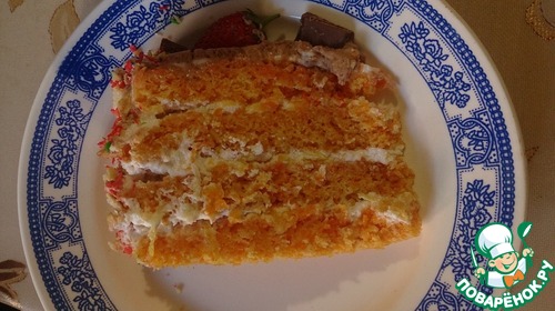 Морковный торт с лимонным кремом Морковный торт с лимонным кремом