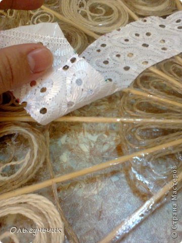 Мастер-класс Поделка изделие Моделирование конструирование Филигранный веер МК Проволока Шпагат фото 39