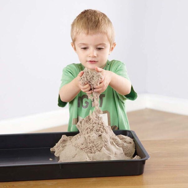 Кинетический песок для детей можно сделать своими руками
