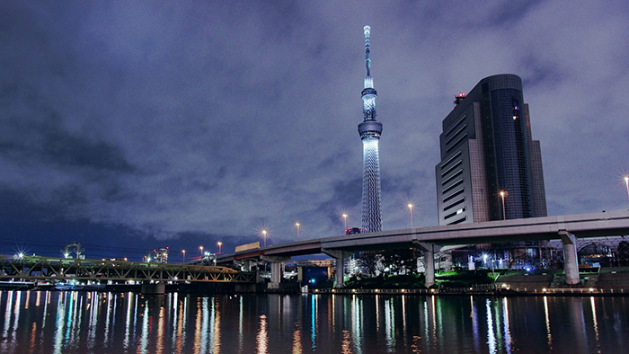 Sky Tree на закате