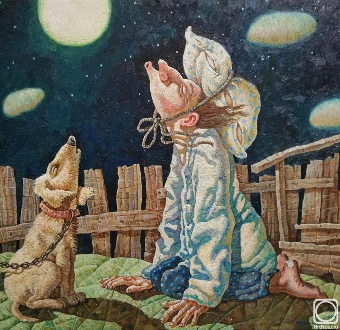 Лунная соната. Живопись от Меренкова Сергея. Неподражаемый почерк художника-философа Сергея Меренкова