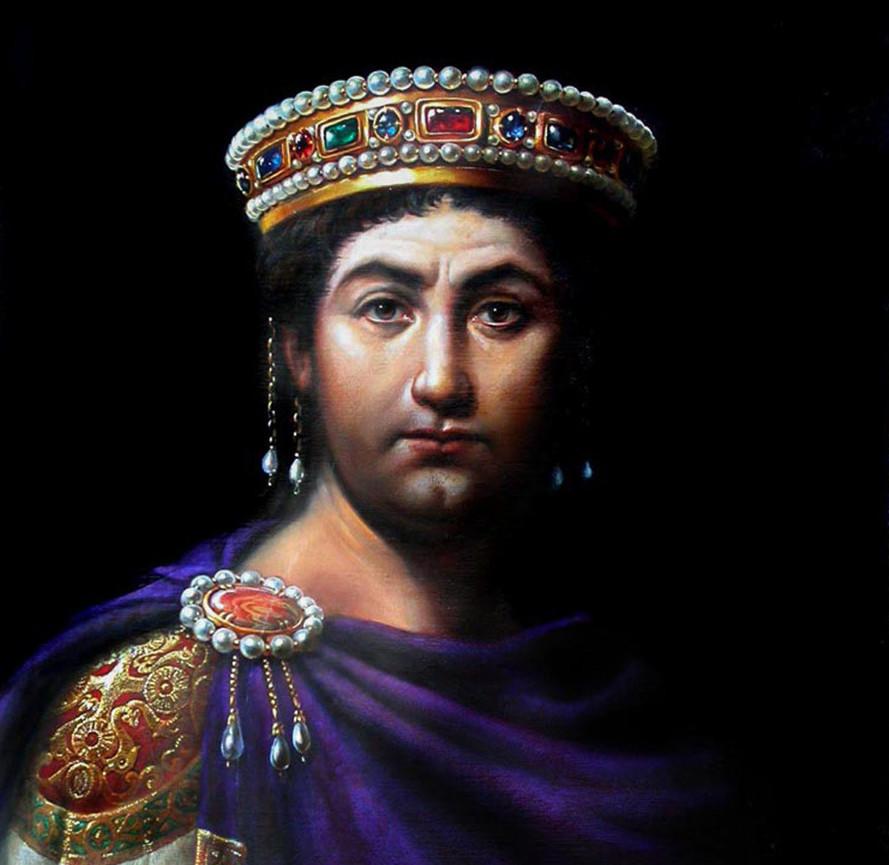 Transvestite roman emperor