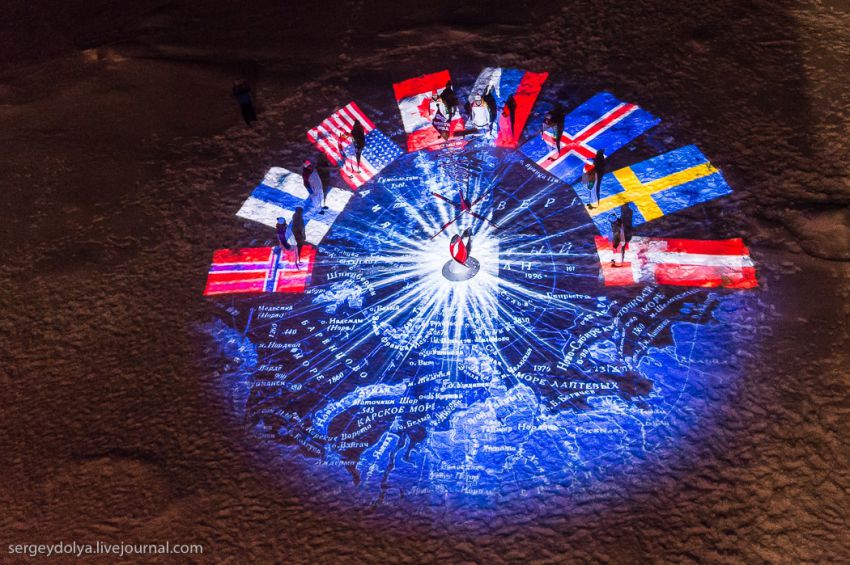 Олимпиада, огонь, факел, Северный Полюс