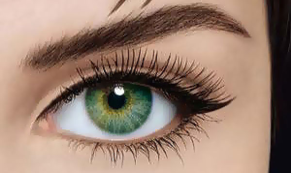 Зеленый глаз со стрелкой