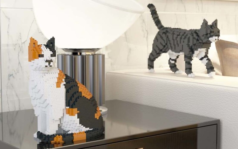 Кошки-Лего — для тех, кому живых кошек недостаточно дизайн, домашние животные, животные, конструкторы, кошки, креатив, лего