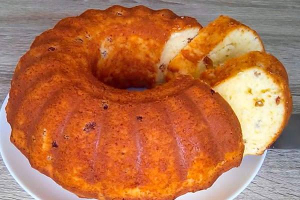 Очень вкусный кекс на сгущенке