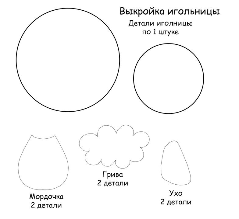 Выкройка пончика для фетра Выкройка пончика для фетра