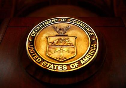 The seal of the Department of Commerce is pictured in Washington, D.C., U.S. March 10, 2017. REUTERS/Eric Thayer The seal of the Department of Commerce is pictured in Washington, D.C., U.S. March 10, 2017. REUTERS/Eric Thayer