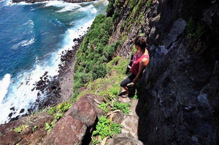 остров, океан, люди