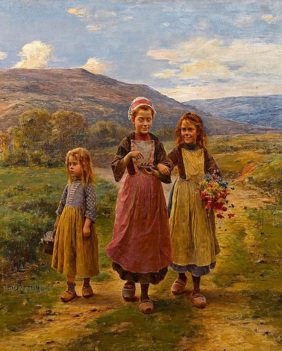 Художник Cesar Pattein (1850 – 1931). Счастливая сельская жизнь