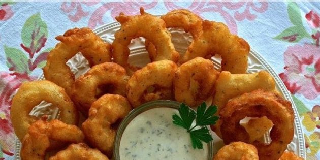 Рецепт жареных огурцов колечками