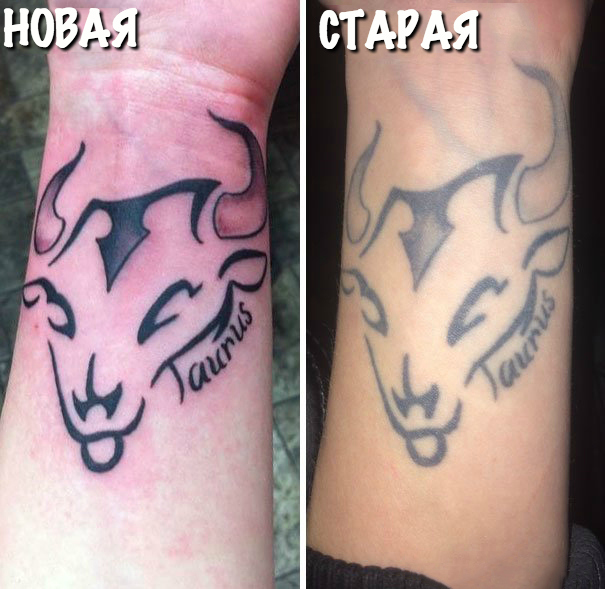 Было — стало: как стареют татуировки