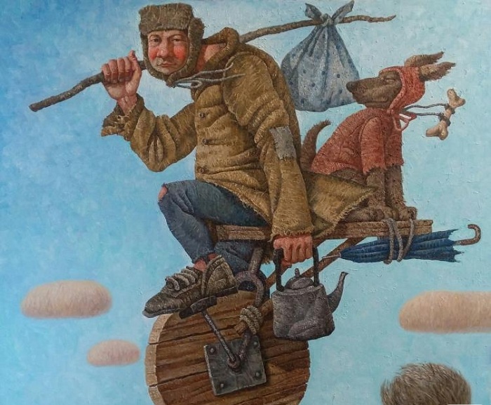 «Перекати- поле». Живопись от Меренкова Сергея. Неподражаемый почерк художника-философа Сергея Меренкова