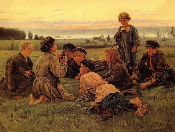 Владимир Маковский. Крестьянские мальчики в ночном стерегут лошадей Как не запутаться в художественном наследии династии Маковских даже дилетанту