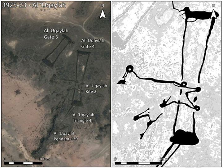 В Аравии обнаружили сотни загадочных древних стен и тысячи пирамид в форме глаза