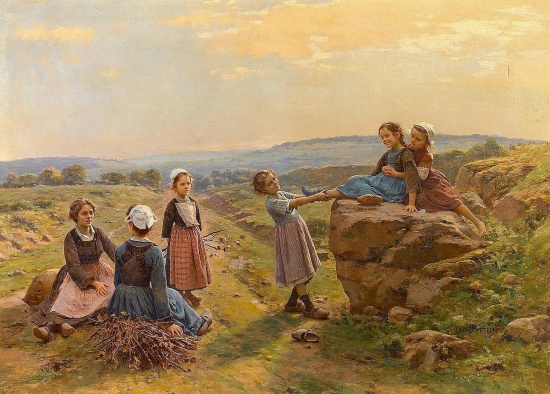 Художник Cesar Pattein (1850 – 1931). Счастливая сельская жизнь