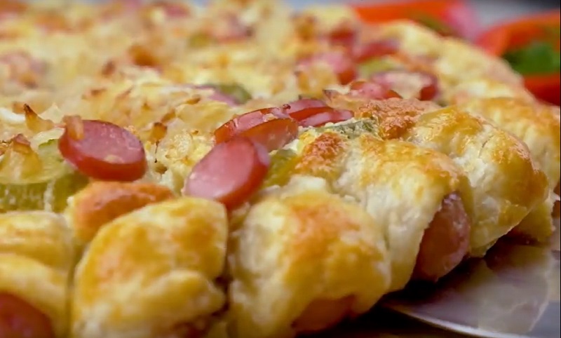 Пицца «Хот-дог»: вкусная начинка и интересное оформление