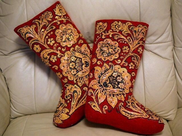 Расписные валенки