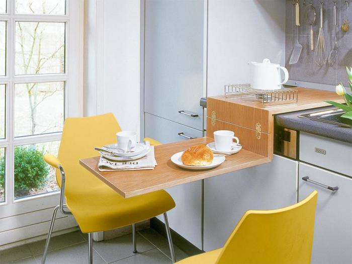 18 стильных столов, которые эффективно оптимизируют пространство маленькой кухни 
