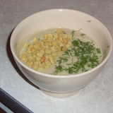 суп-пюре из белых грибов с сухариками